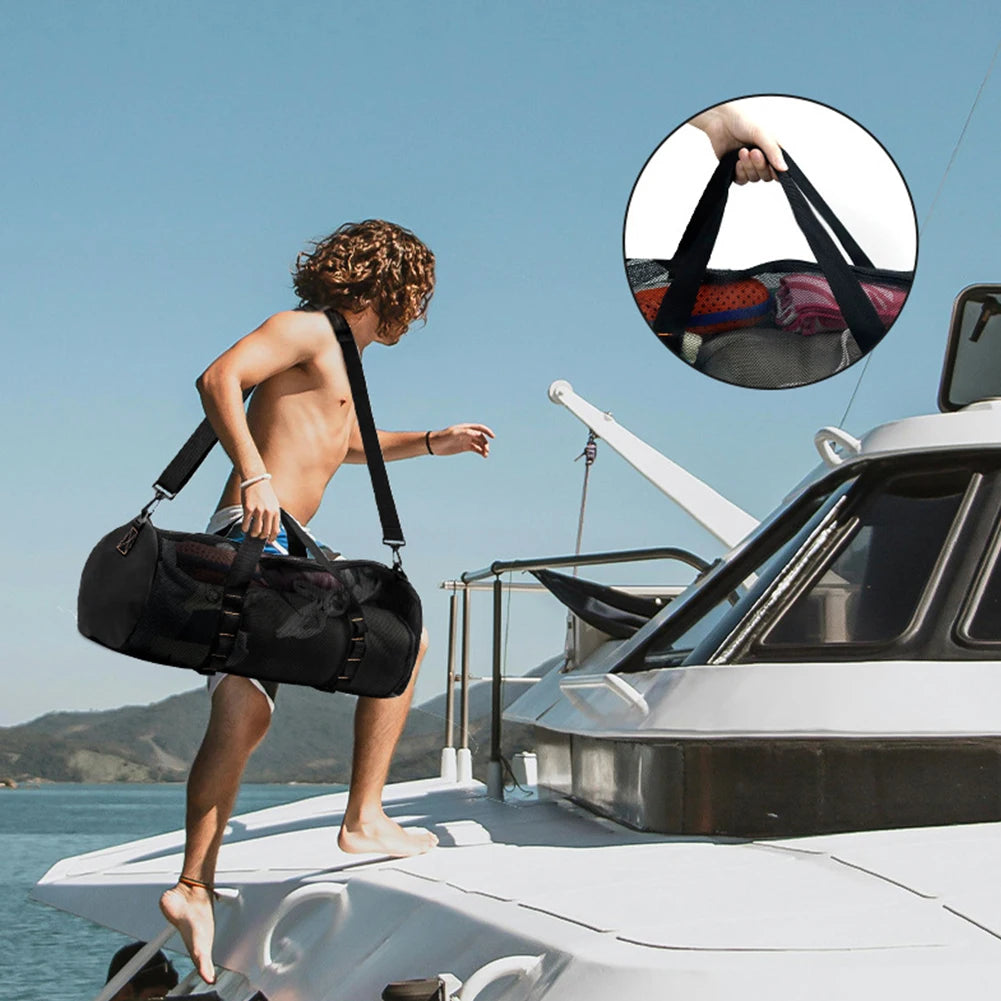 Extra Large Mesh Dive Duffel Bag for Scuba & Snorkeling