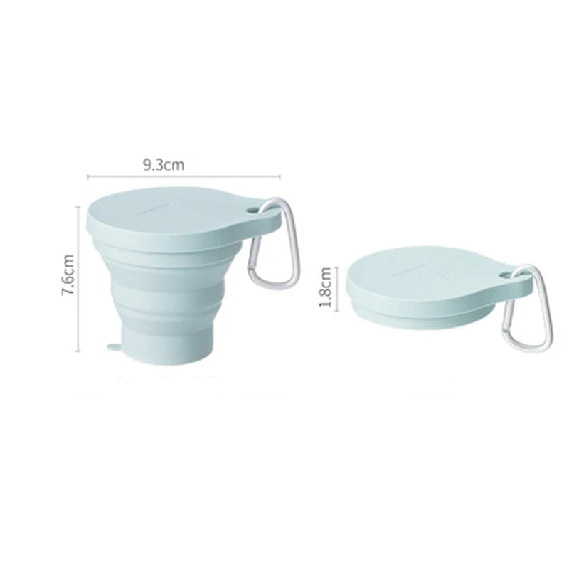 SHIMOYAMA 150ml Folding Silicone Travel Cup with Lid
