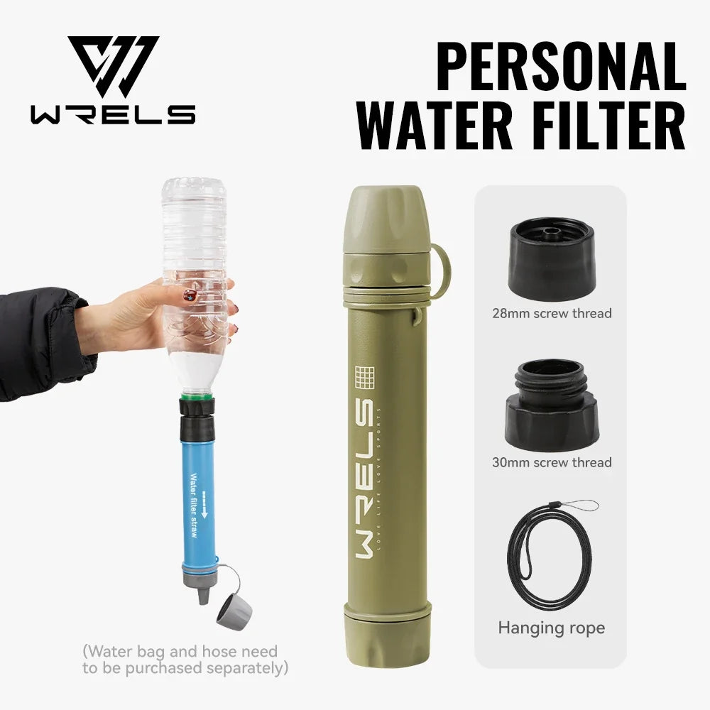 Portable Water Filter Straw Kit for Camping & Hiking