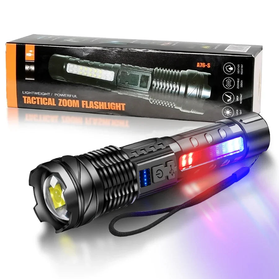 COB+XPE USB Rechargeable Mini LED Flashlight