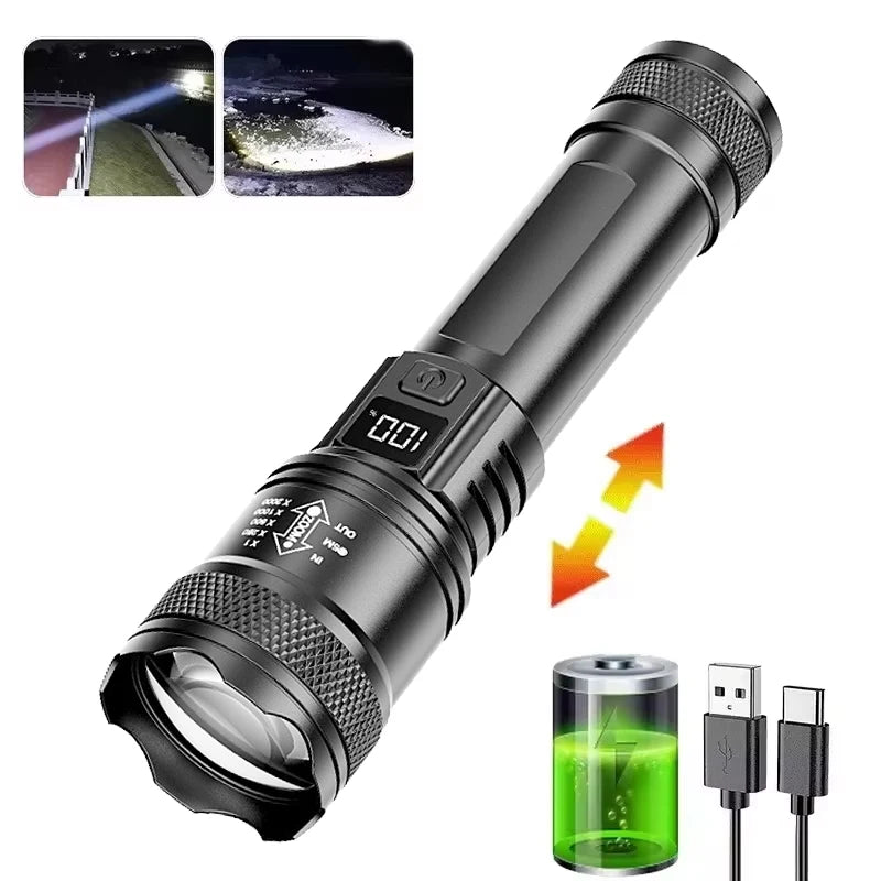 COB+XPE USB Rechargeable Mini LED Flashlight