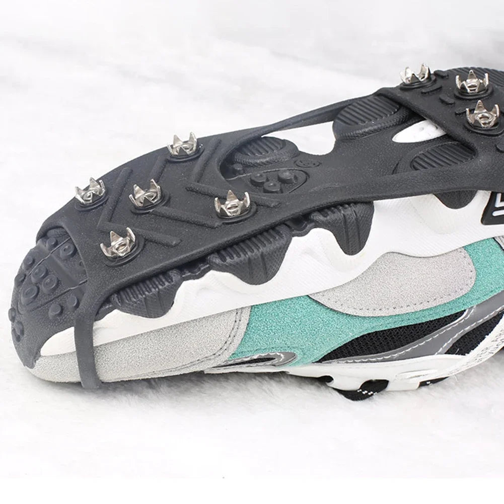 8-Stud Anti-Slip Crampons – Snow & Ice Shoe Covers for Hiking