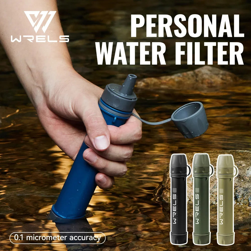 Portable Water Filter Straw Kit for Camping & Hiking