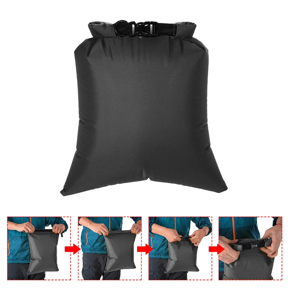 6-Pack Waterproof Dry Bags for Outdoor Use