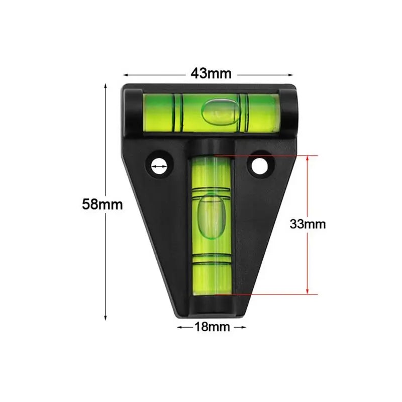 T-Type Spirit Level – Vertical & Horizontal Measuring Tool for Caravan/Camper
