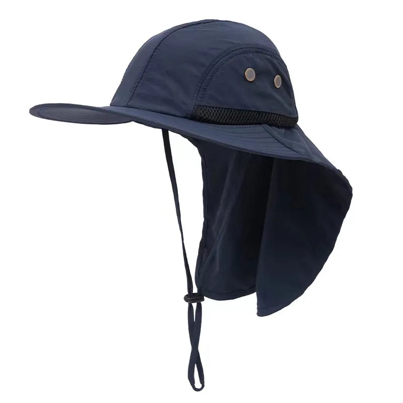 Unisex Outdoor Bucket Hat – UV Protection Quick-Dry Sun Cap with Neck Cover
