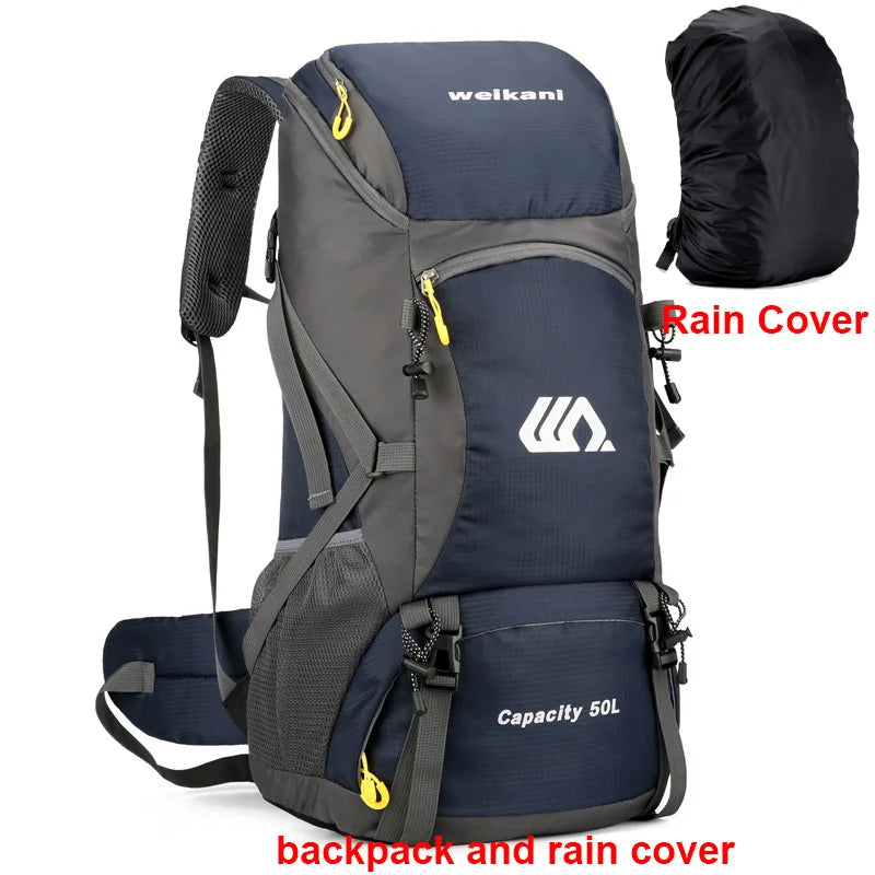 50L Waterproof Hiking Backpack – Travel Camping & Climbing Rucksack