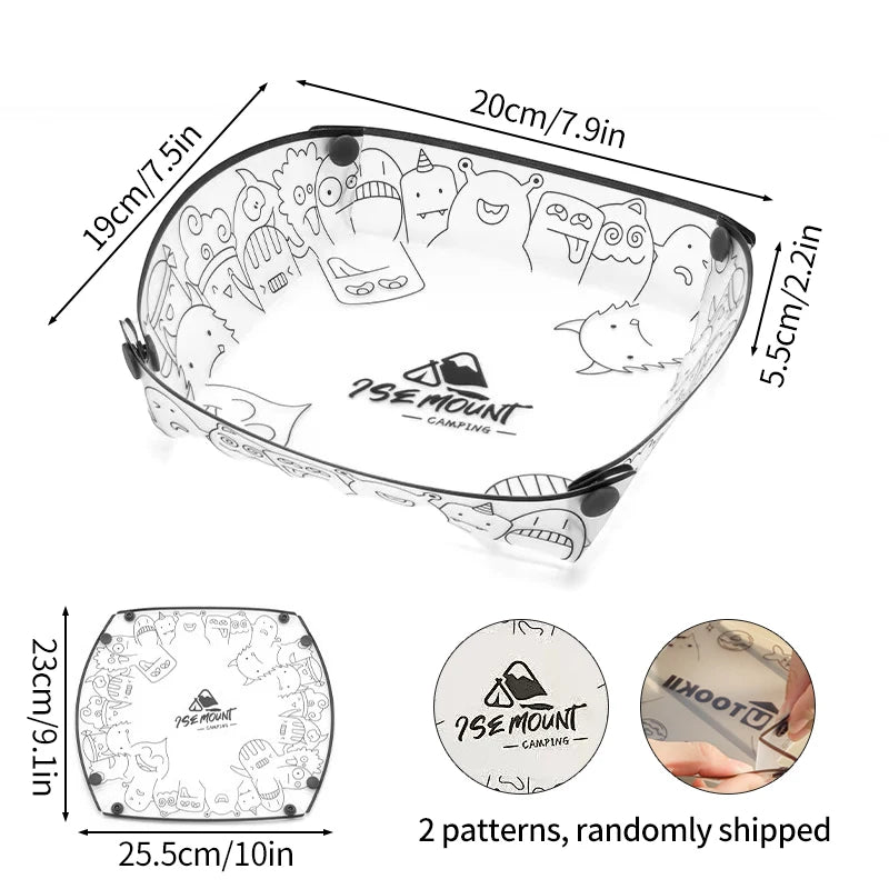 Folding Camping Tableware Set – Bowl, Plate, Cup & Coffee Filter