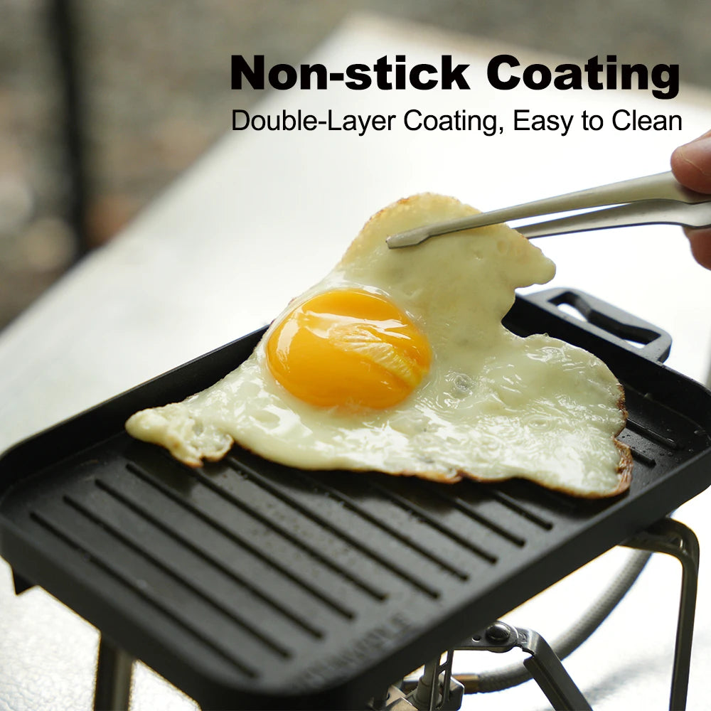 FireMaple Mini Grill Plate – Non-Stick Camping BBQ Pan
