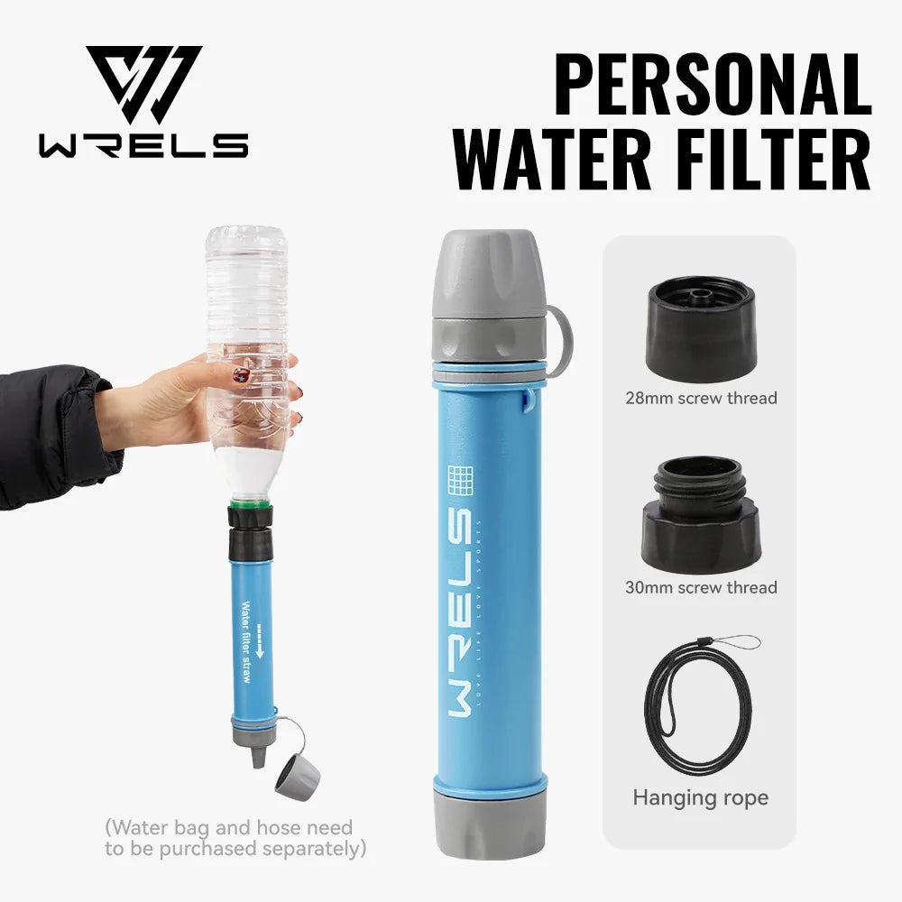 Portable Water Filter Straw Kit for Camping & Hiking