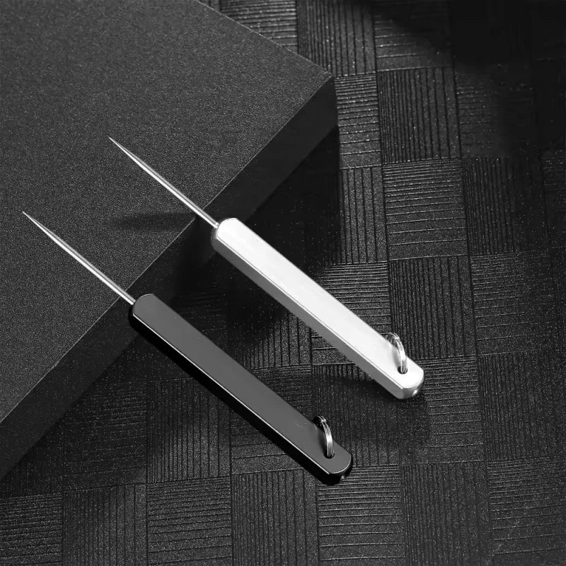 Portable Titanium Toothpick with Holder