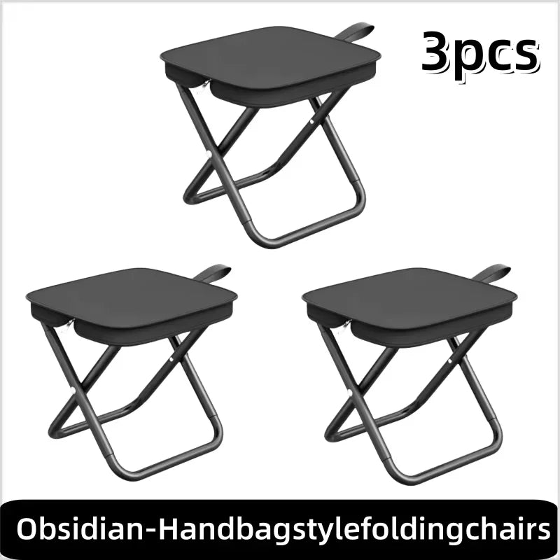 Portable Folding Camping Stool with Storage Bag