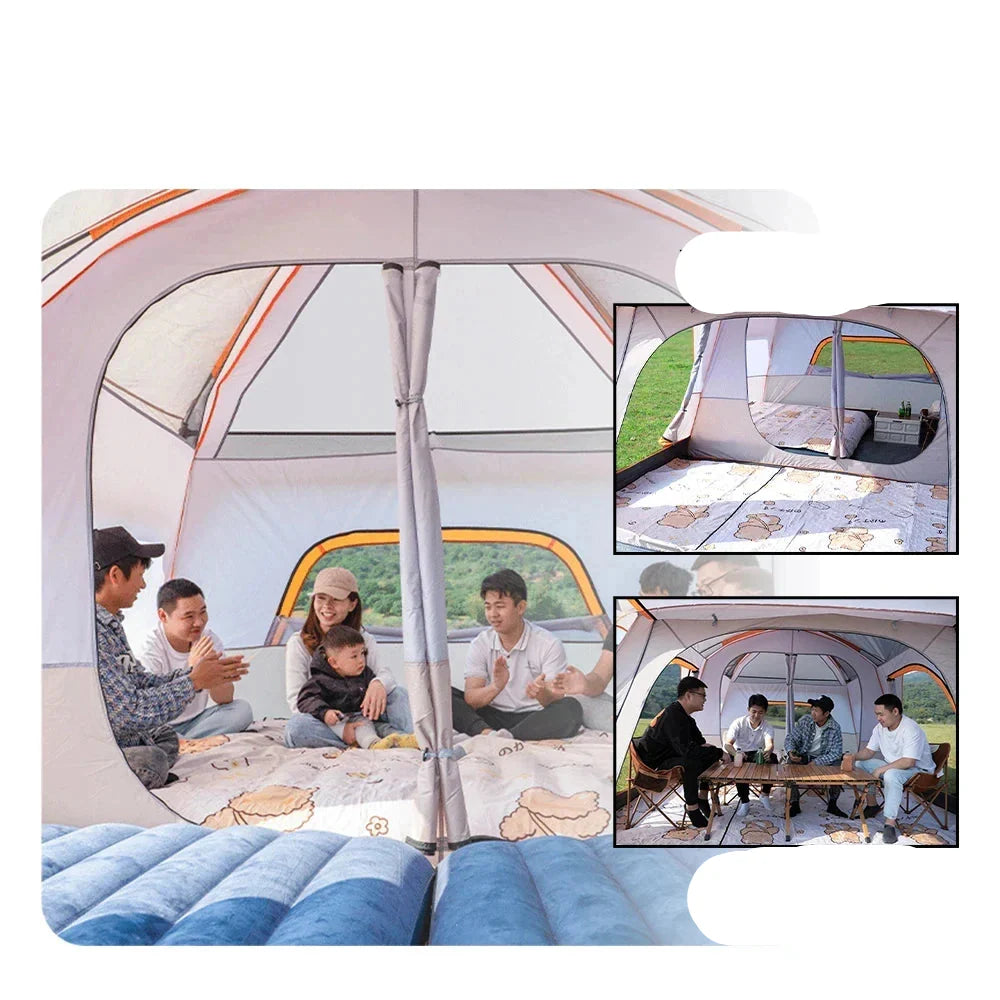2-Room Family Camping Tent