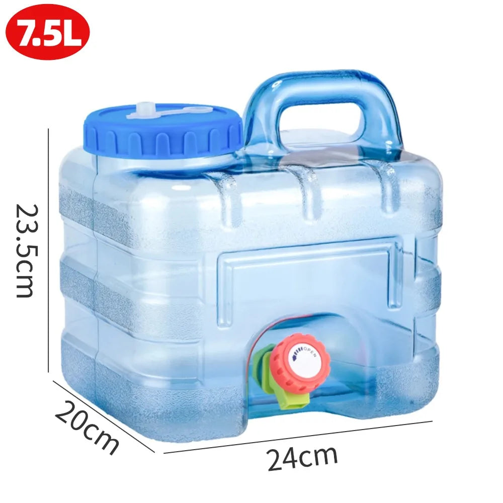 5–12L Camping Water Bucket with Detachable Faucet