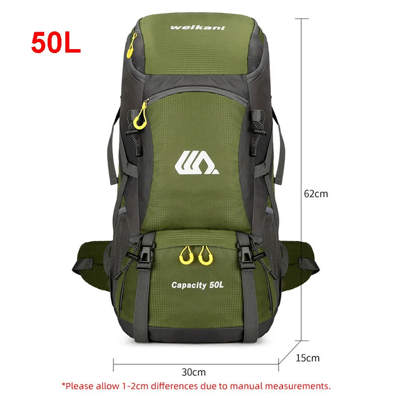 50L Waterproof Hiking & Travel Backpack