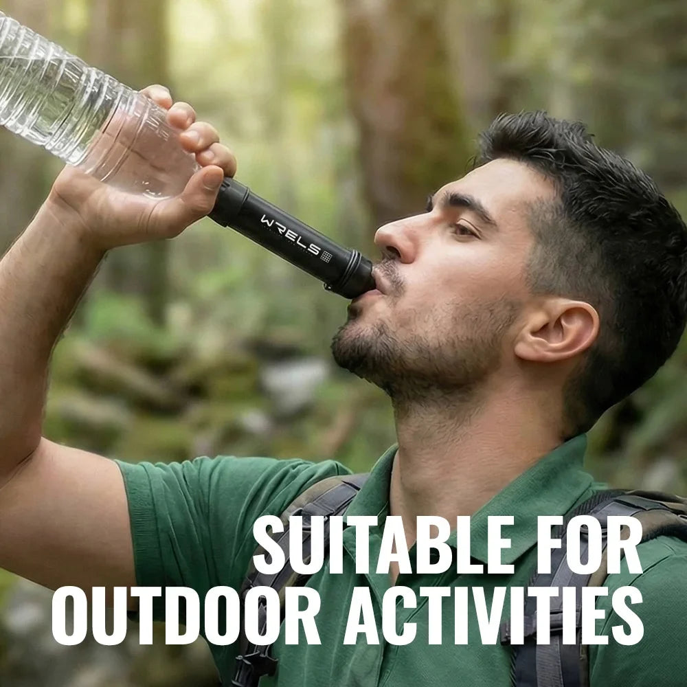 Portable Water Filter Straw Kit for Camping & Hiking