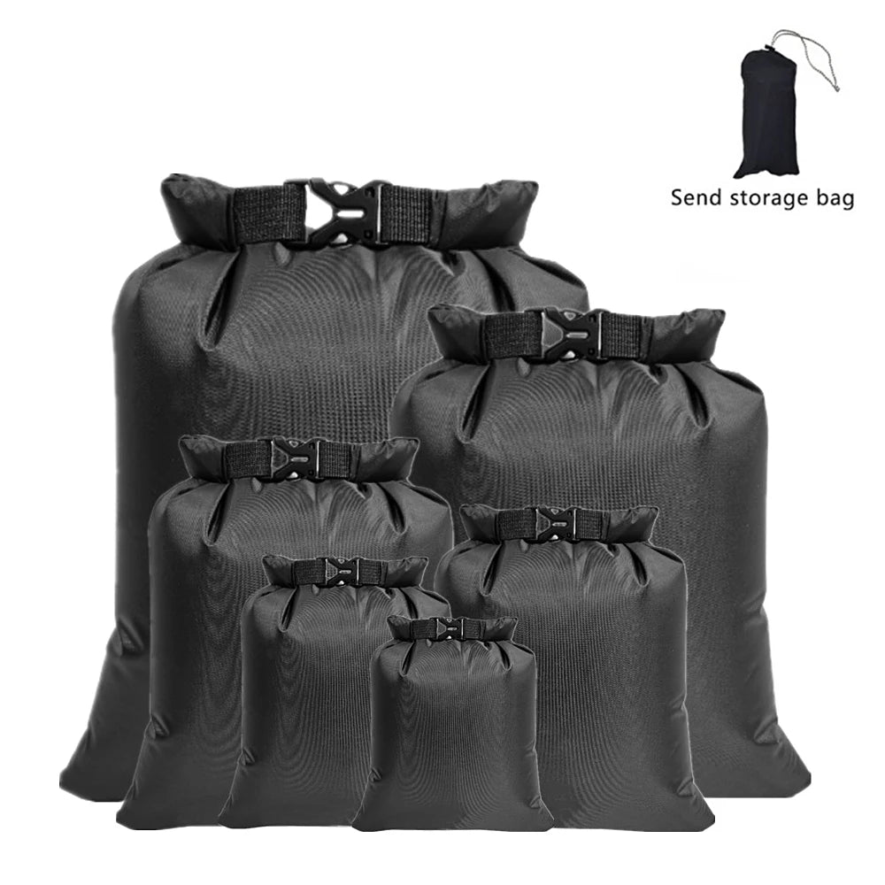 6-Pack Waterproof Dry Bags for Outdoor Use