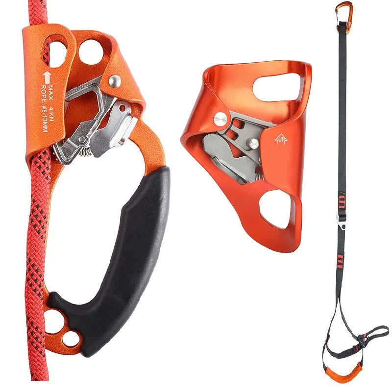 Rock Climbing Hand Ascender – Left/Right Rope Grip for Mountaineering & SRT