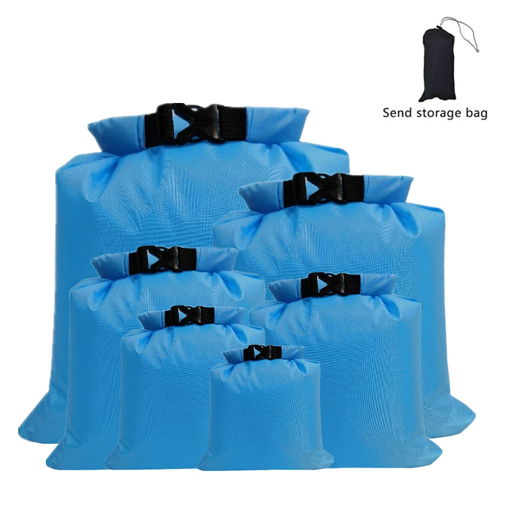 6-Pack Waterproof Dry Bags for Outdoor Use