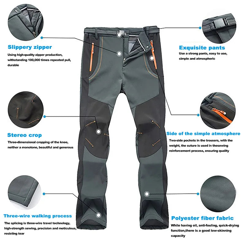 Women’s Waterproof Fleece Hiking Pants