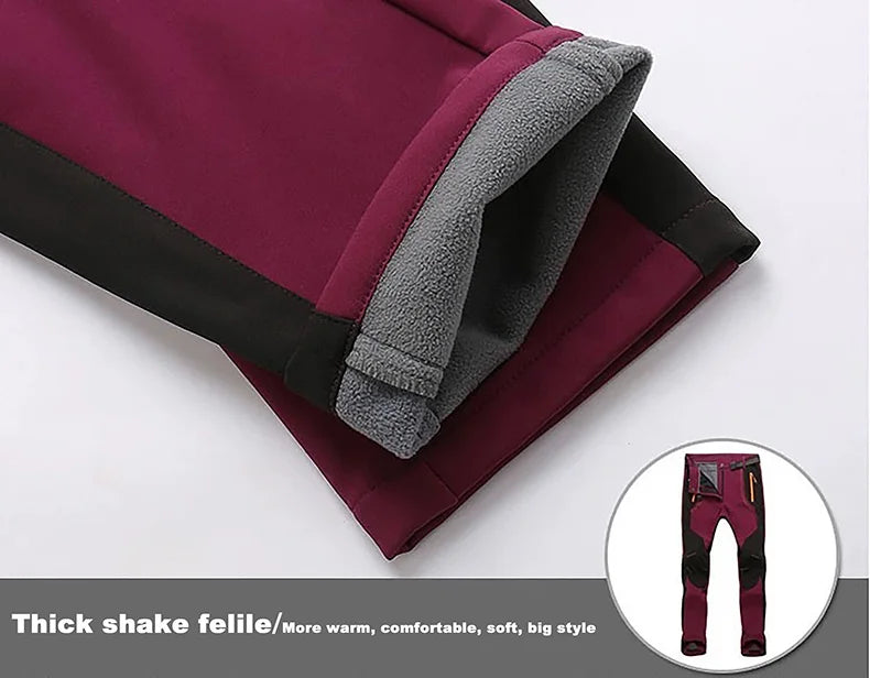 Women’s Waterproof Fleece Hiking Pants