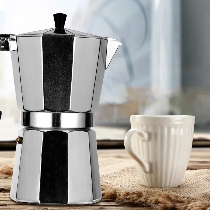 Aluminum Moka Espresso Coffee Maker – 50/300/450ml