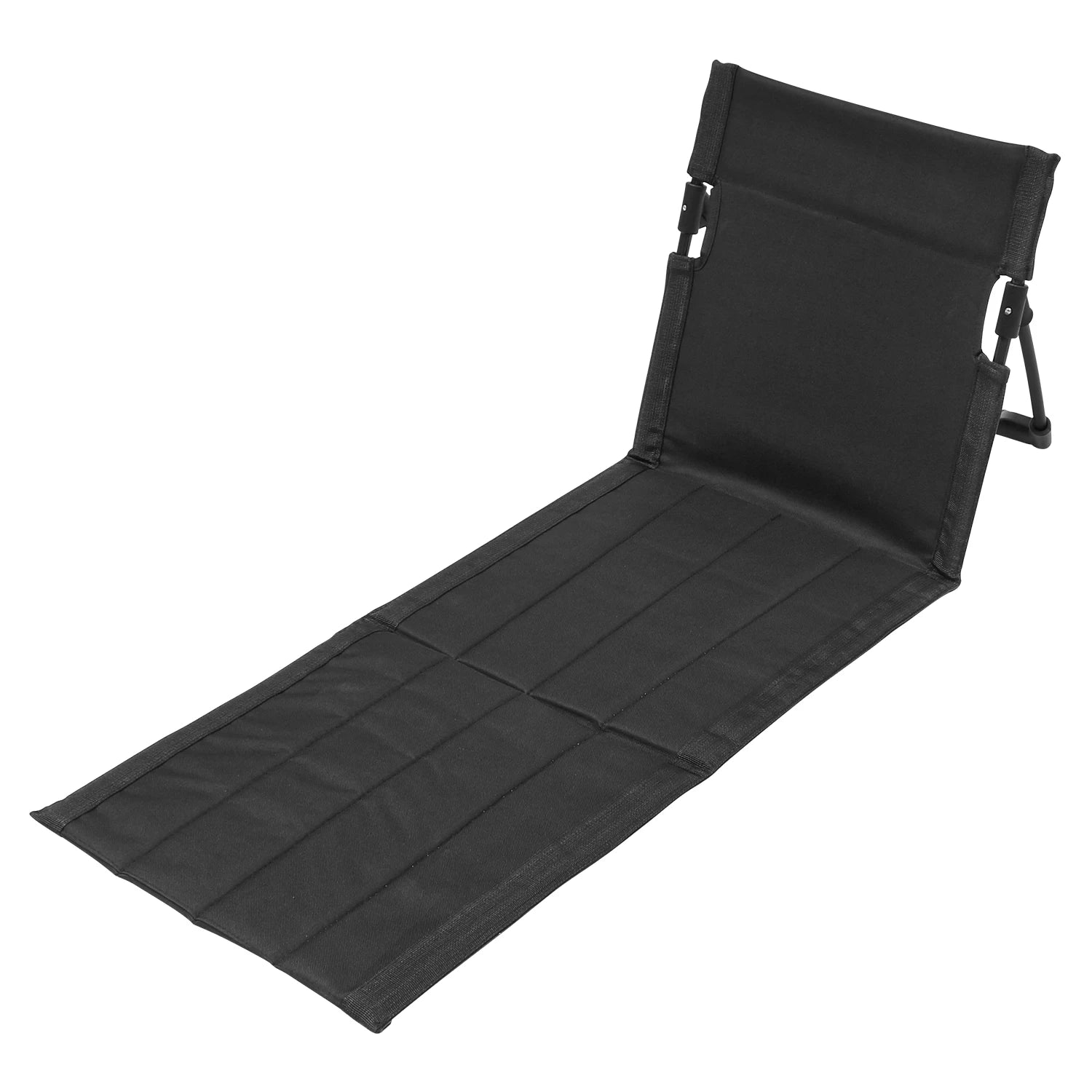 Foldable Camping Floor Chair with Backrest Cushion – Oxford Cloth