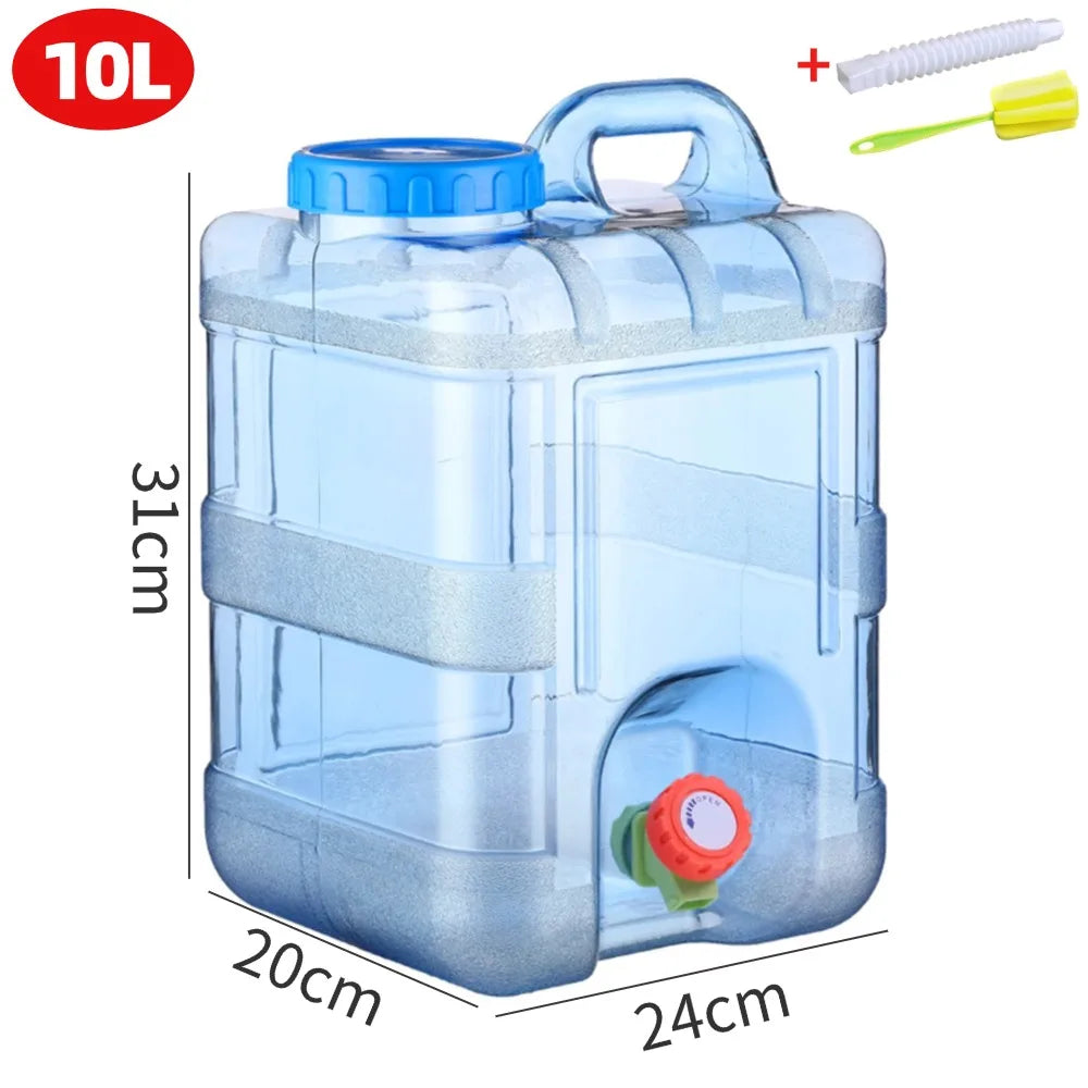 5–12L Camping Water Bucket with Detachable Faucet