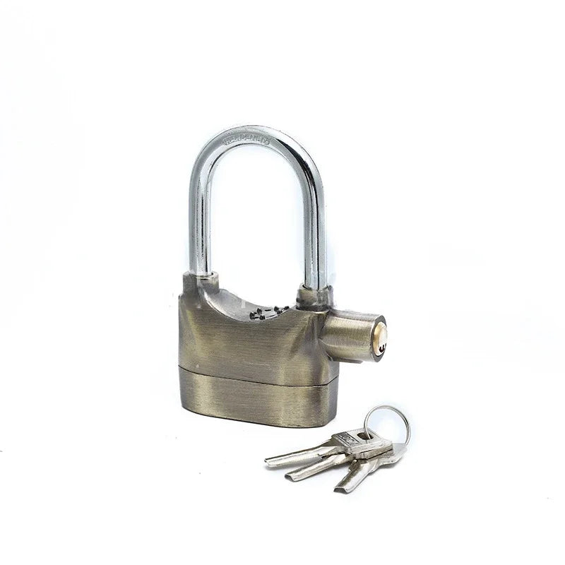 Anti-Theft Alarm Padlock with 110dB Siren – Motion Sensor Lock