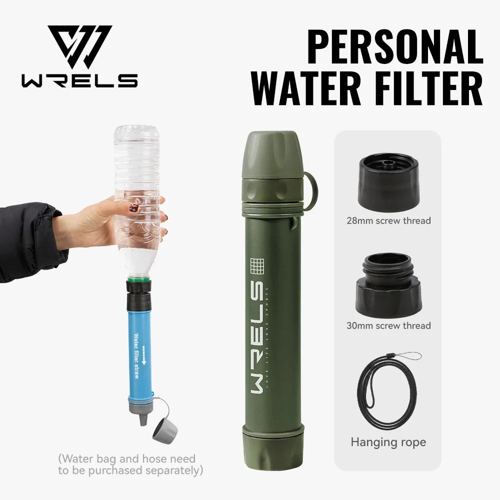 Portable Water Filter Straw Kit for Camping & Hiking