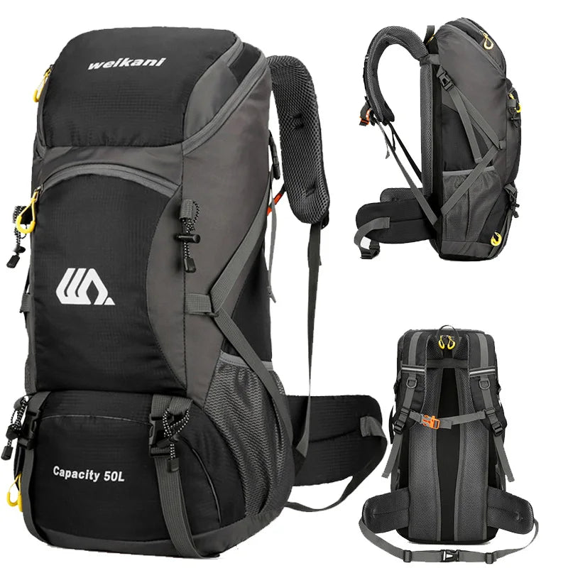 50L Waterproof Hiking Backpack – Travel Camping & Climbing Rucksack