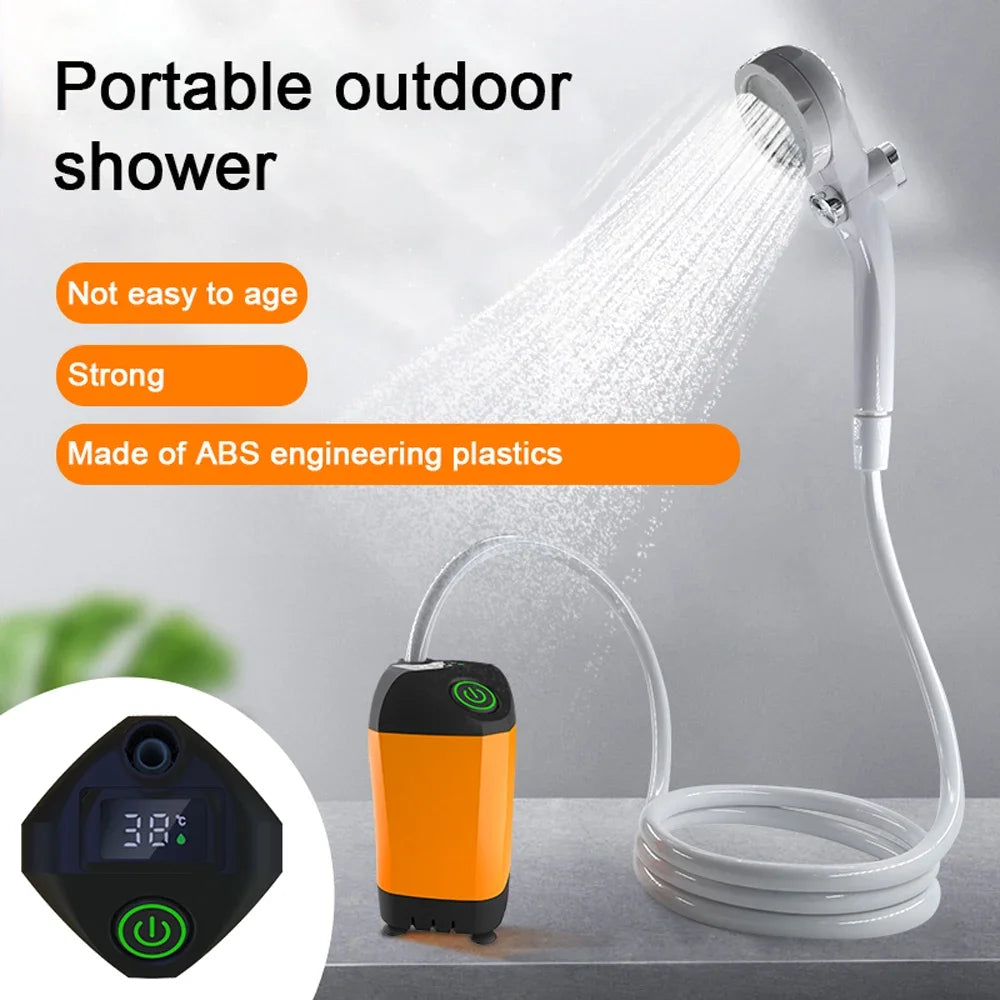 Portable USB Rechargeable Camping Shower Pump