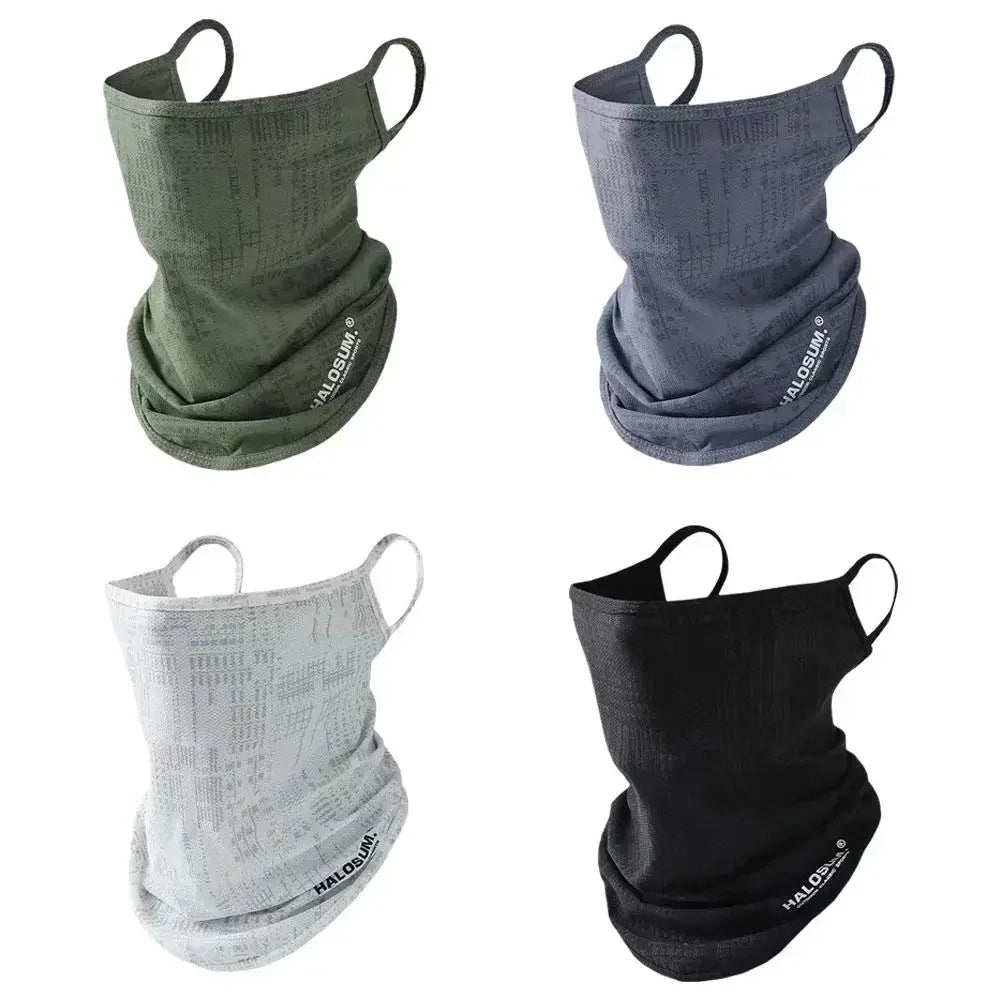 Quick-Dry Ice Silk Face Mask – Summer Sun Protection Neck Scarf