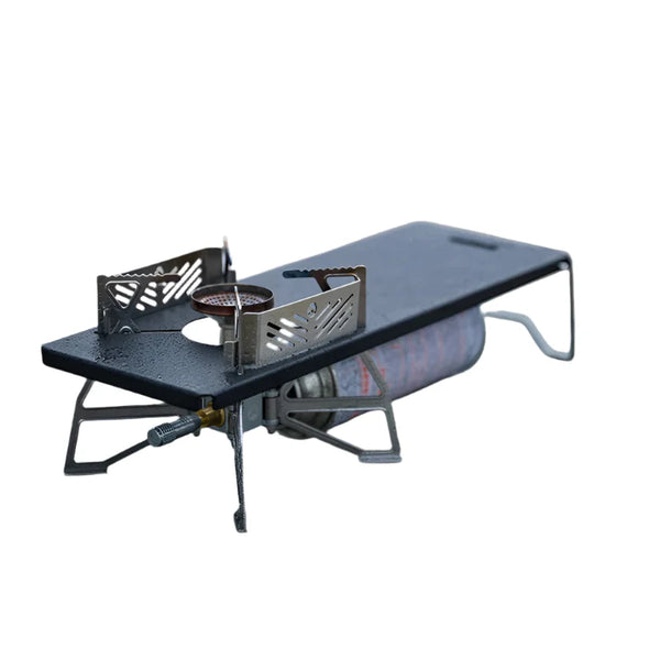 Camping Kitchen Table with Stove Rack