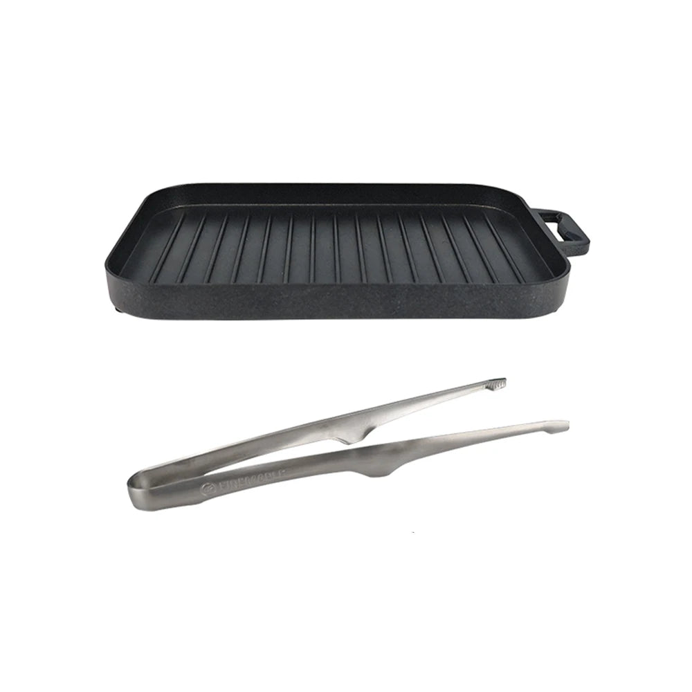 FireMaple Mini Grill Plate – Non-Stick Camping BBQ Pan