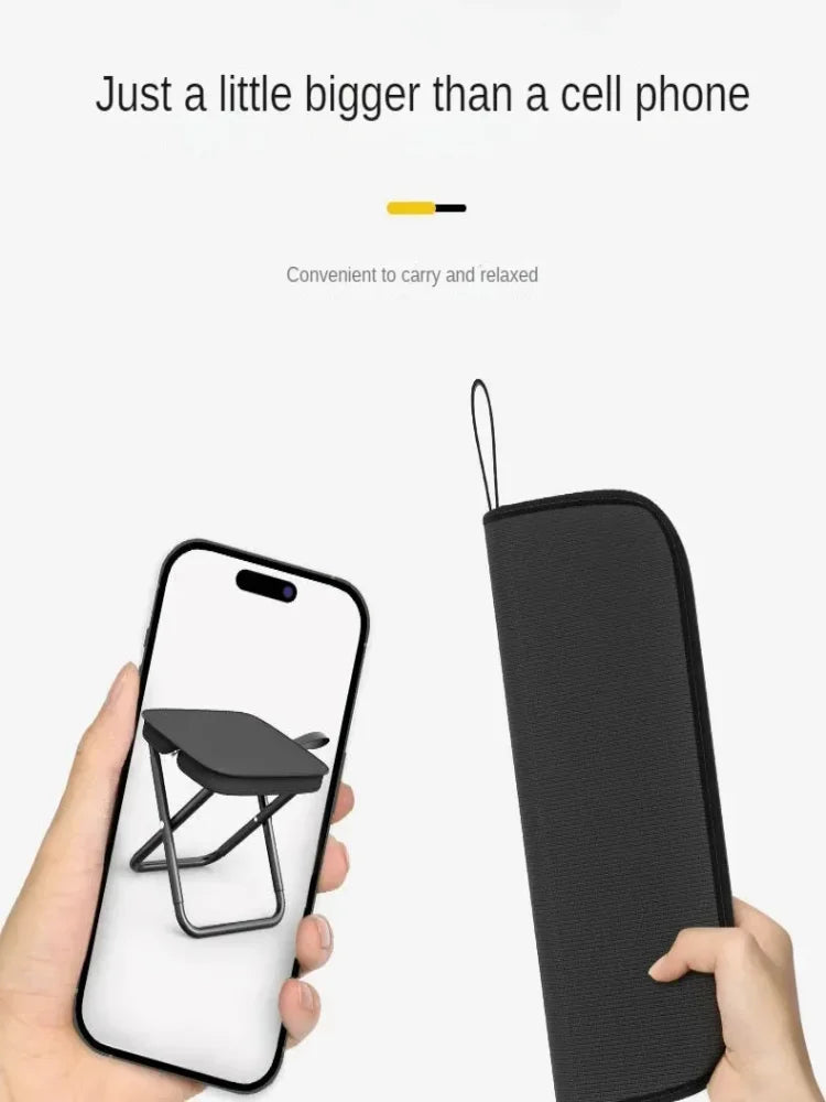 Portable Folding Camping Stool with Storage Bag