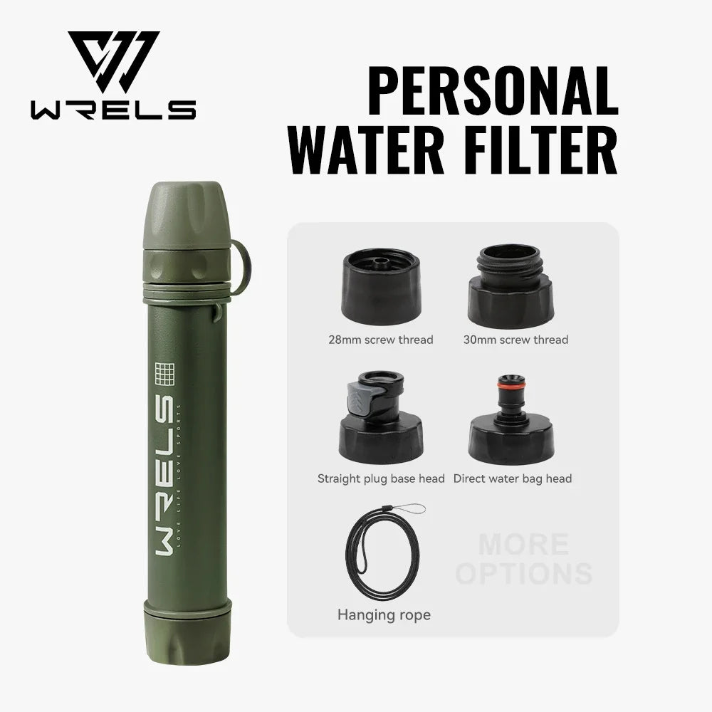 Portable Water Filter Straw Kit for Camping & Hiking