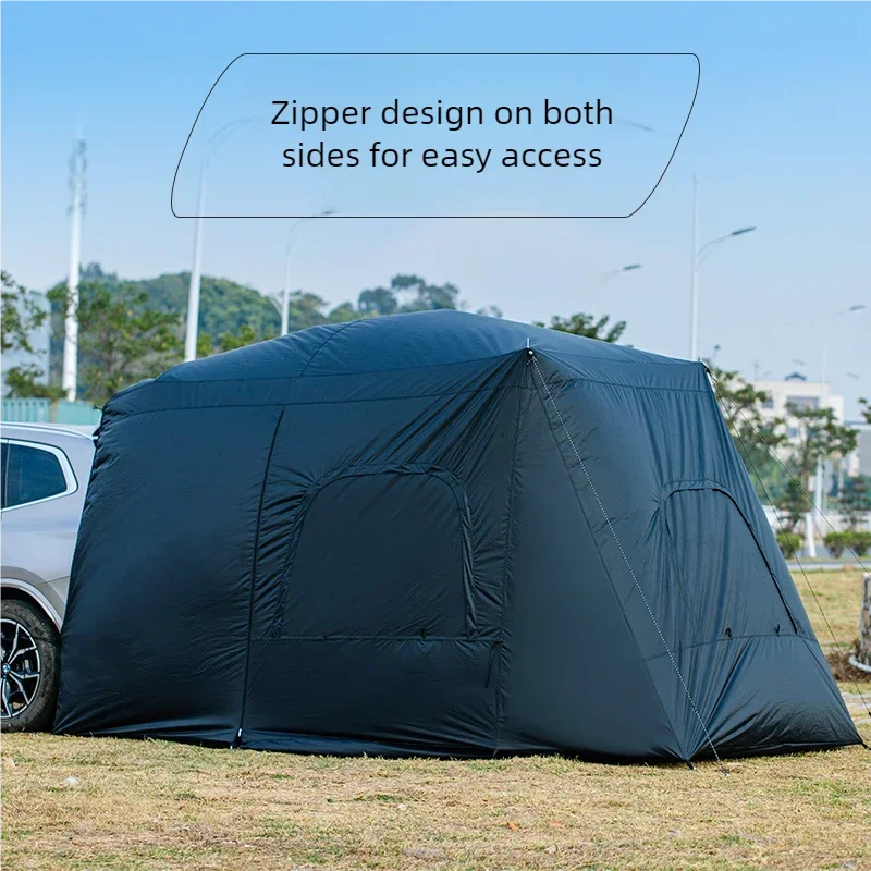 SUV Tailgate Tent with Awning | Single-Layer Polyester Car Camping Shelter
