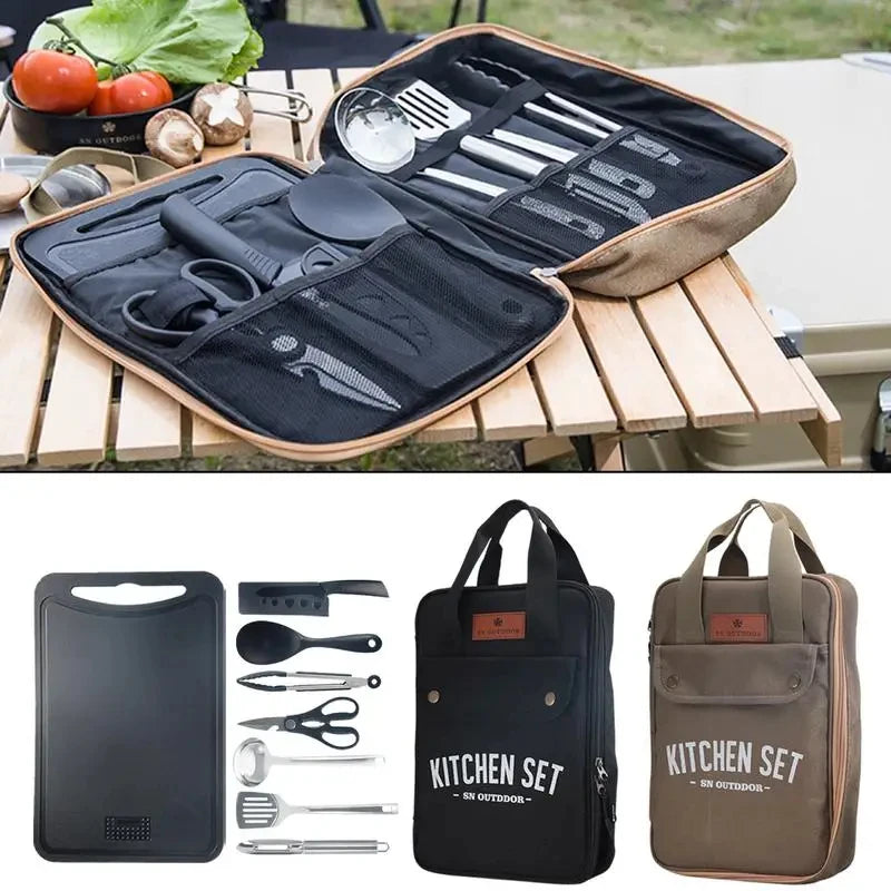 8-Piece Portable Camping Cookware Set