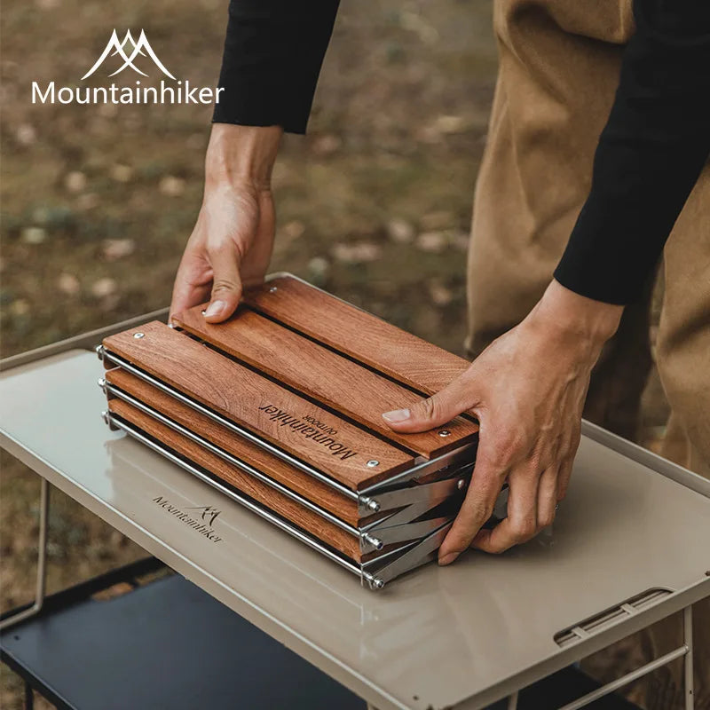 Portable Camping Rack – Foldable 3-Tier Storage Shelf