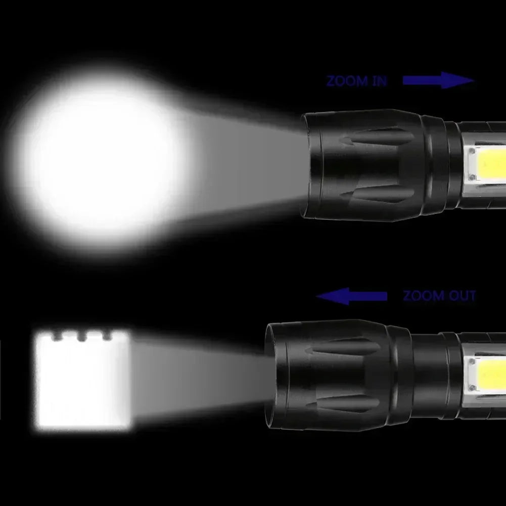 COB+XPE USB Rechargeable Mini LED Flashlight
