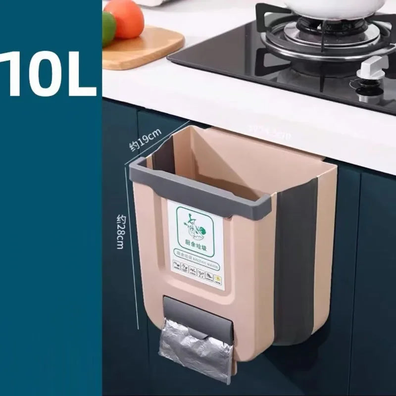 Foldable Camping Car Trash Can – Large Capacity, Easy-Clean Bin