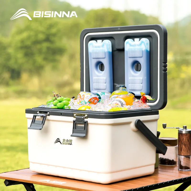 BISINNA Portable Camping Ice Box – Large Capacity Car Refrigerator & Cooler