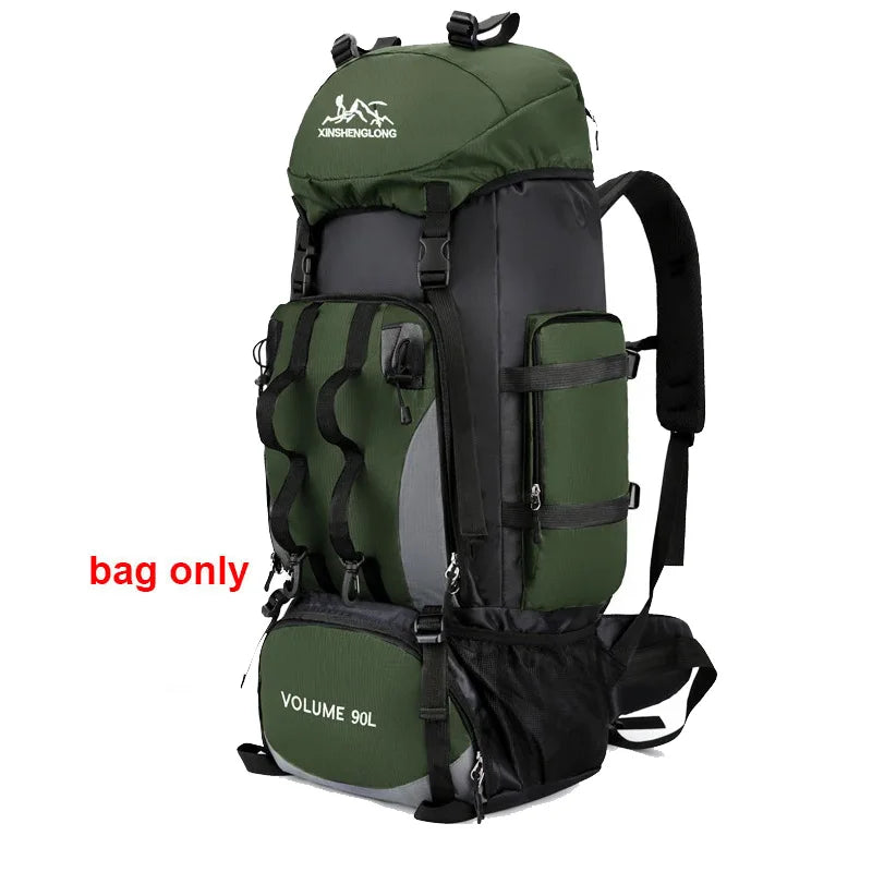 90L Waterproof Hiking Backpack – Large Capacity Camping & Trekking Rucksack