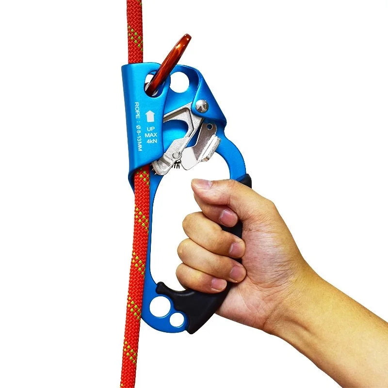 Rock Climbing Hand Ascender – Left/Right Rope Grip for Mountaineering & SRT