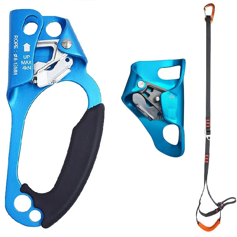 Rock Climbing Hand Ascender – Left/Right Rope Grip for Mountaineering & SRT