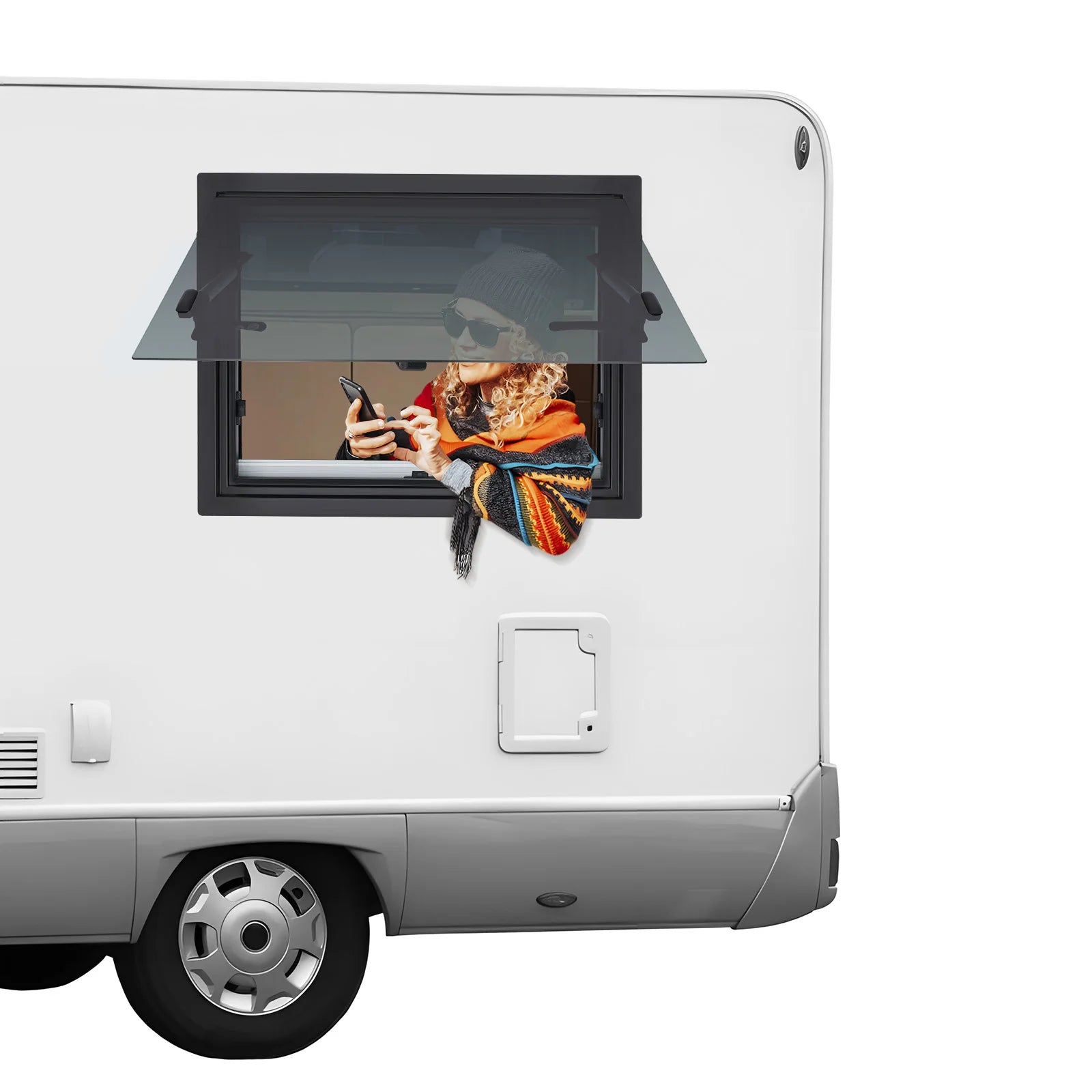 600x450mm RV Push Out Window.