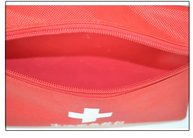 50-Piece Portable First Aid Emergency Kit – Red
