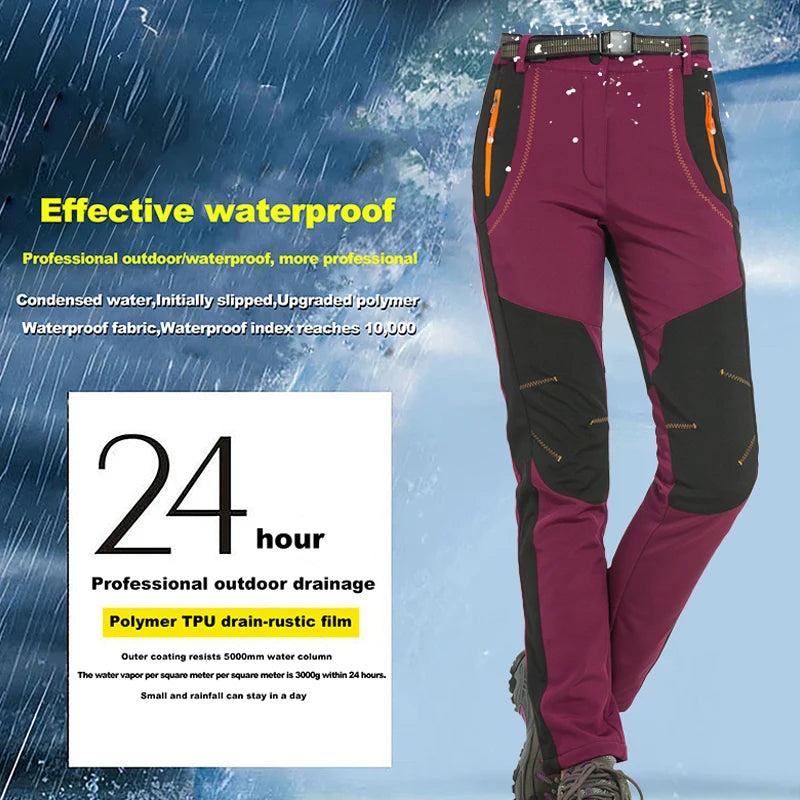 Women’s Waterproof Fleece Hiking Pants