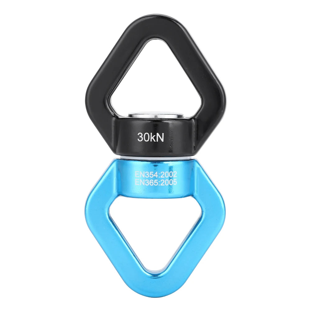 30KN Rope Swivel – Safety Rotational Device for Climbing, Yoga & Rescue